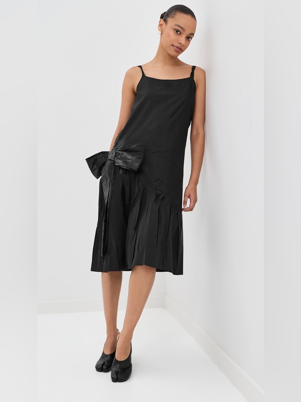 Maison Margiela Taped Bow Midi Dress